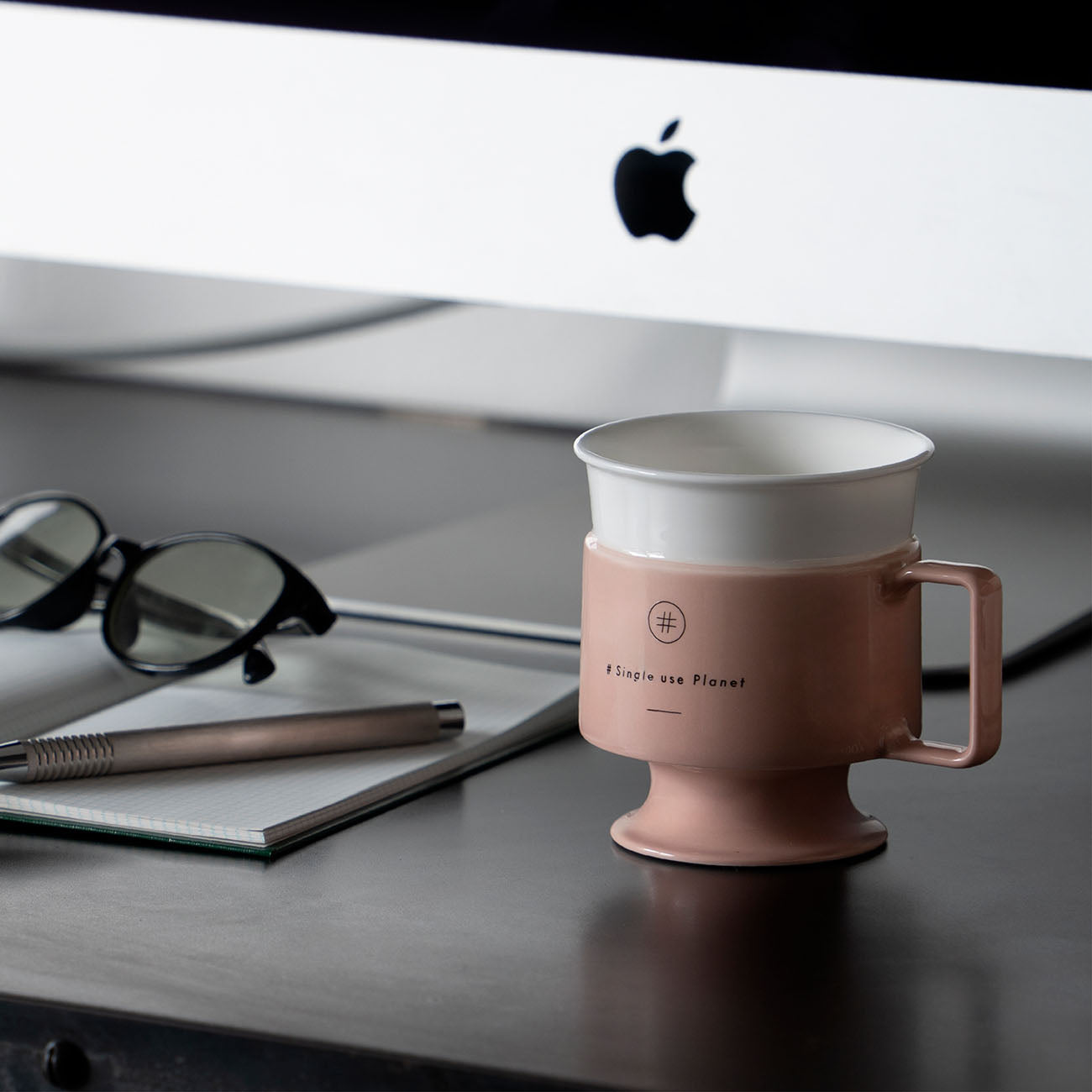#Single use Planet cup (サーモンピンク)