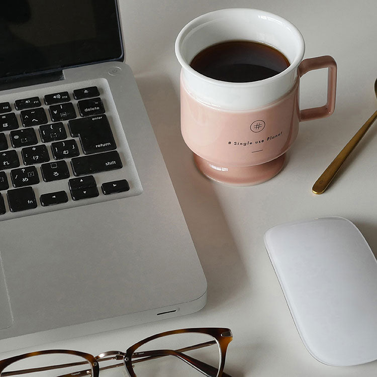 #Single use Planet cup (サーモンピンク)