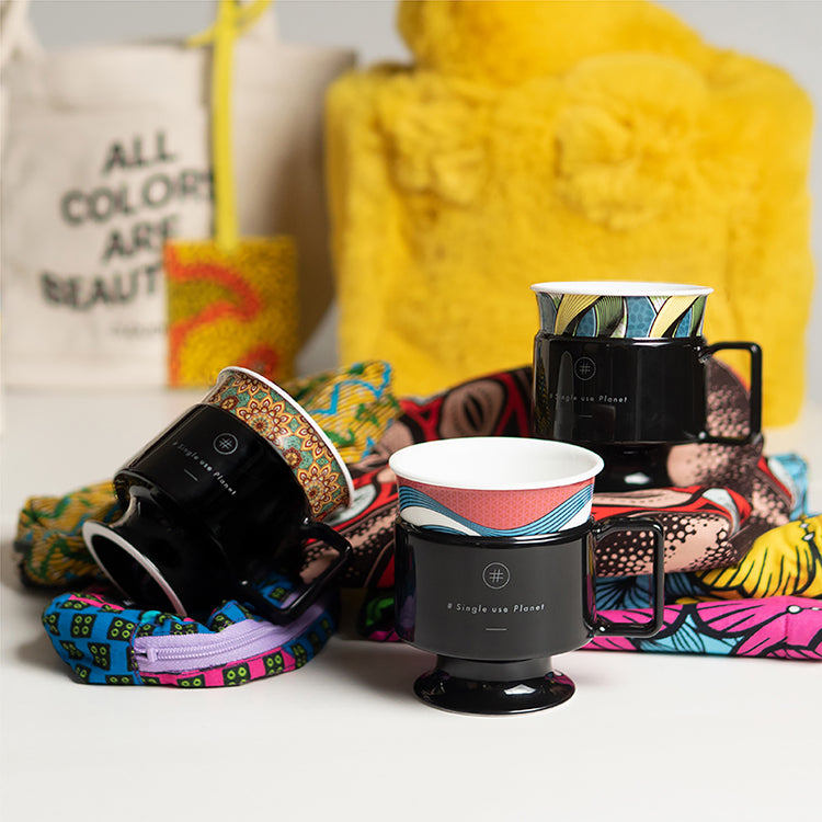 #Single use Planet cup (CLOUDY「Waves」)