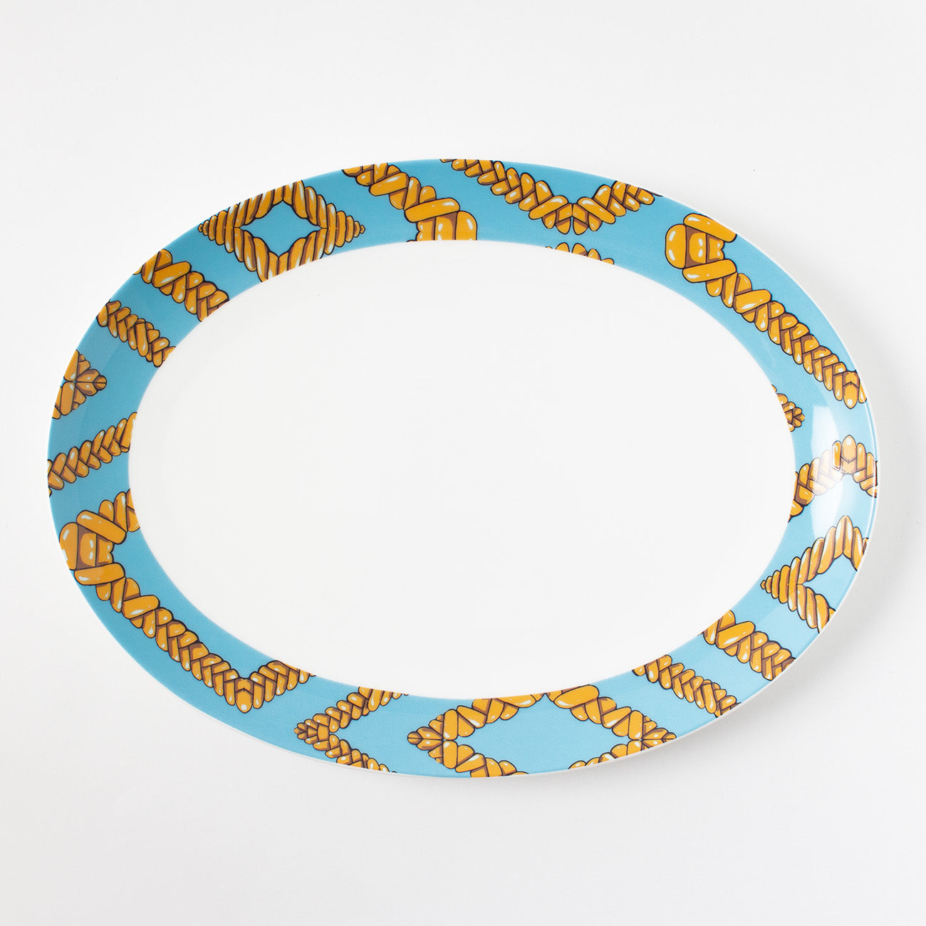 31cmオーバルプレート (CLOUDY TABLE 「Kizuna」)