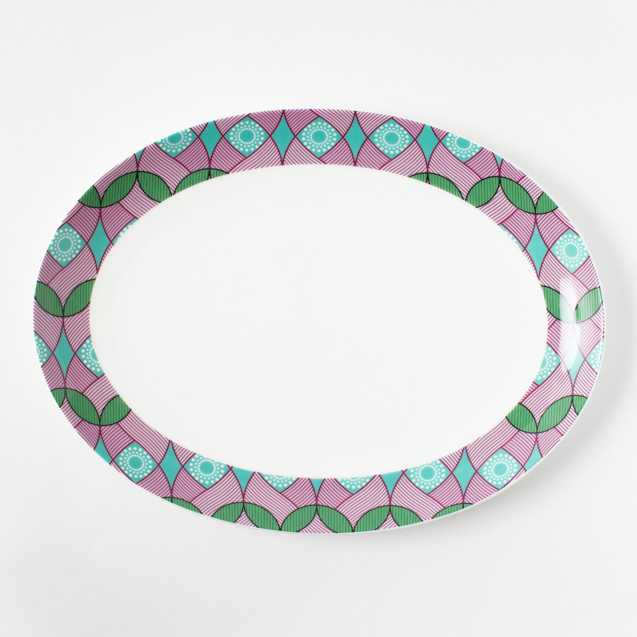 31cmオーバルプレート (CLOUDY TABLE 「Petals」)