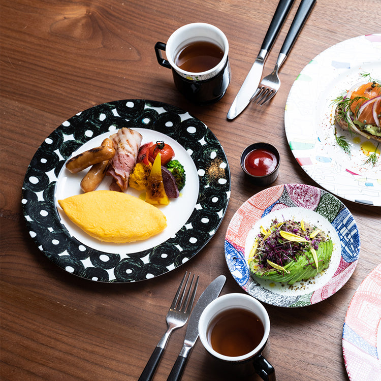 ART PLATE 25cm Sanae Sasaki 「(無題)(丸)」