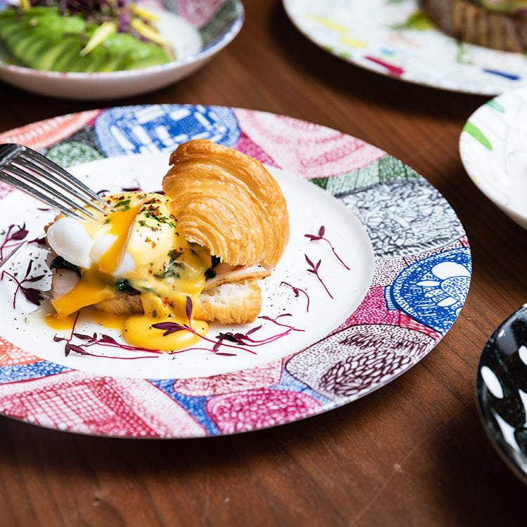 ART PLATE 25cm Fumie Shimaoka 「宇宙」