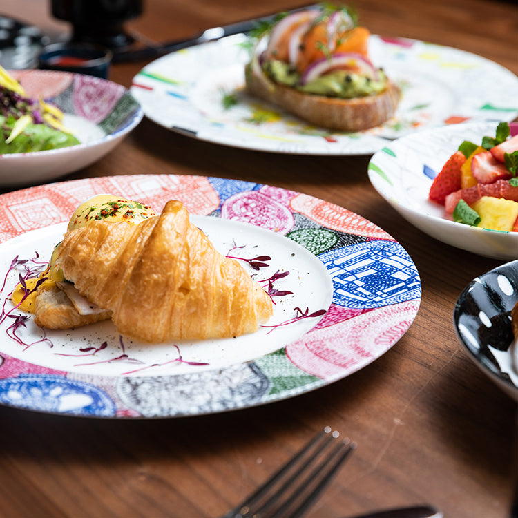 ART PLATE 25cm Fumie Shimaoka 「宇宙」