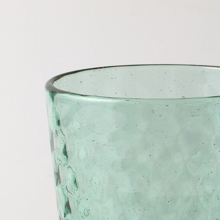 mado ロックグラス (アイスグリーン/ダイヤ柄)