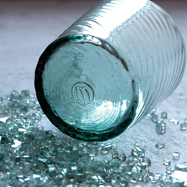 mado ロックグラス (アイスグリーン/ダイヤ柄)