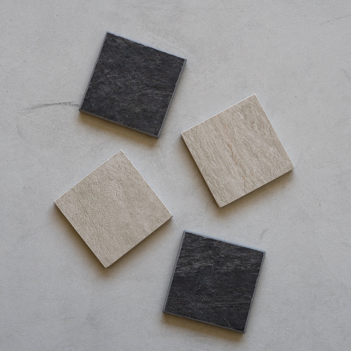 正方形10cm角 ペアセット ブラック