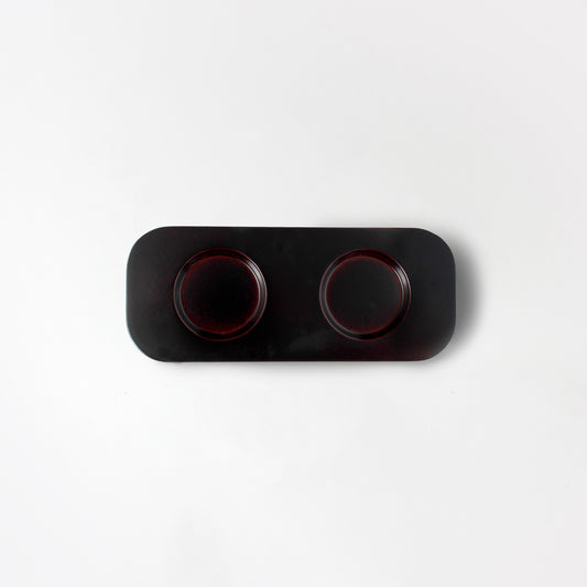 カスタートレー (2穴)