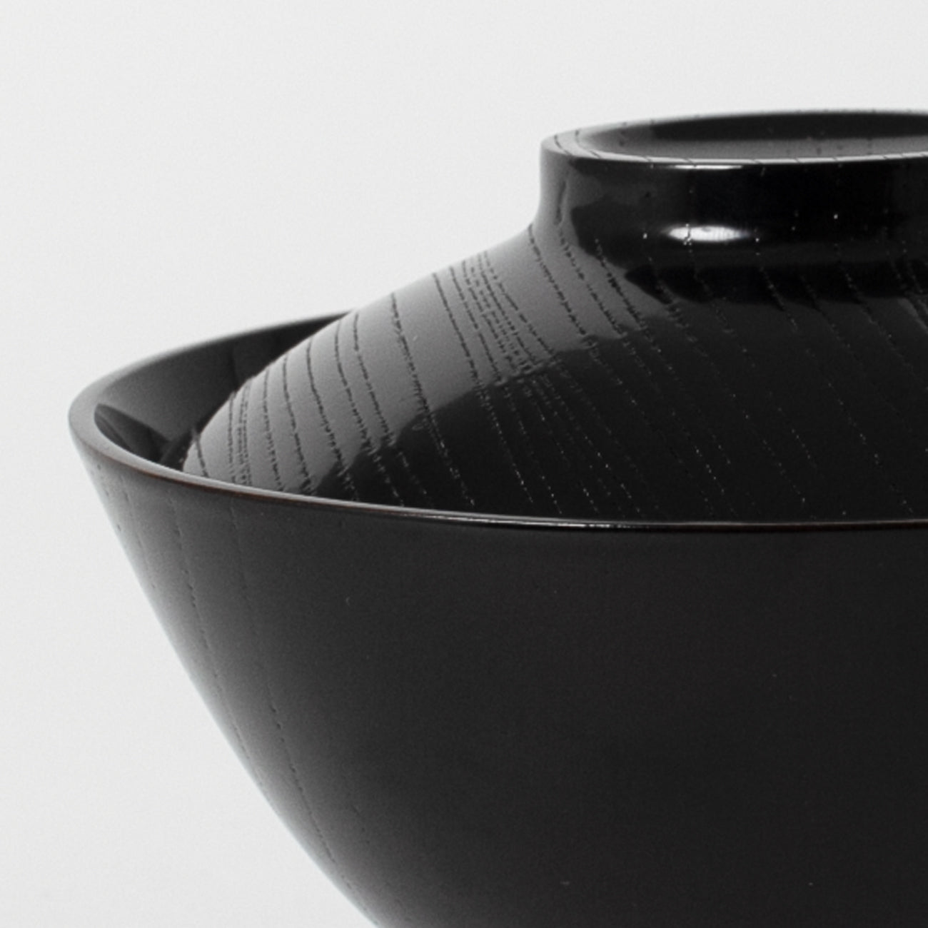 柳漆椀 外目弾き・小/黒黒