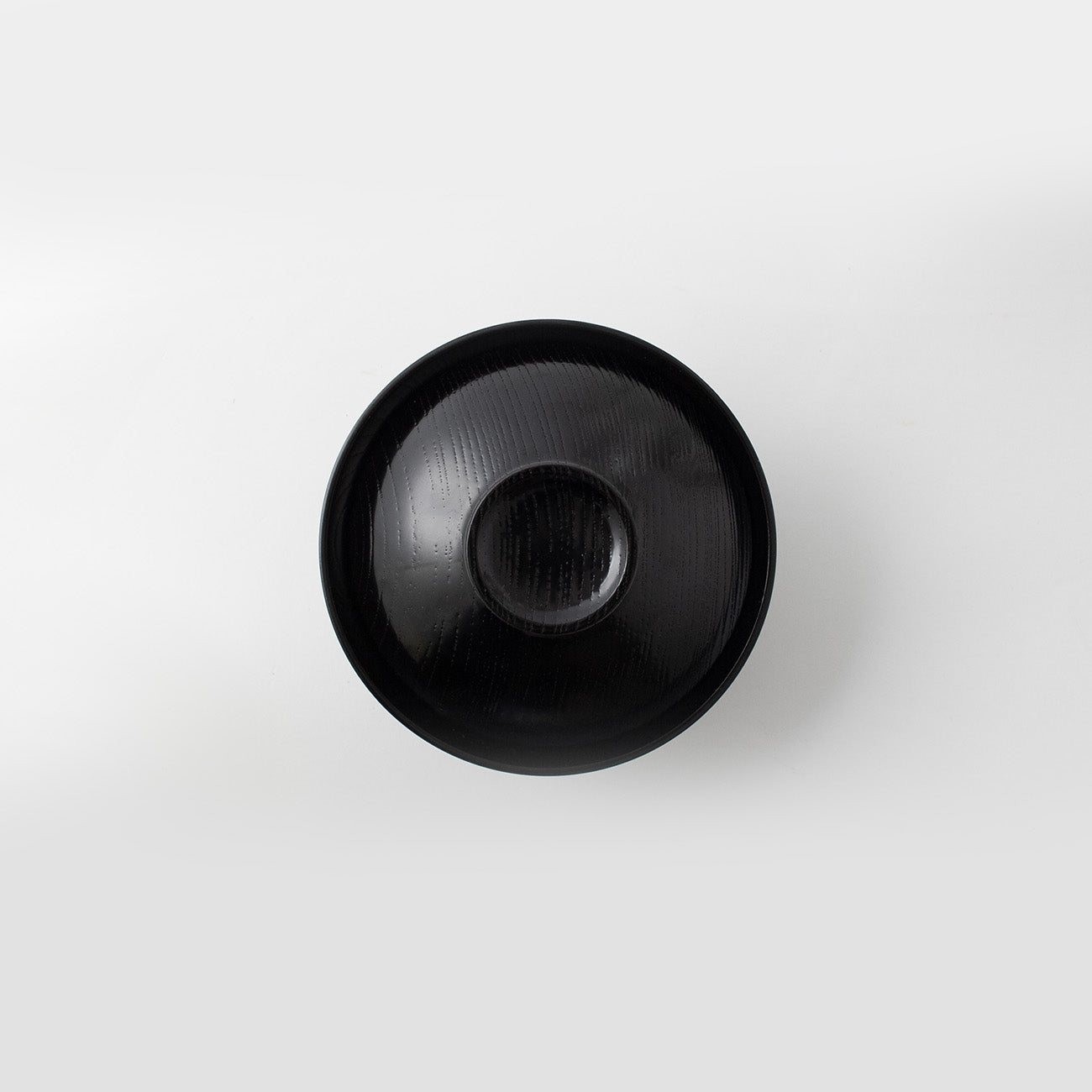 柳漆椀 外目弾き・大/黒黒