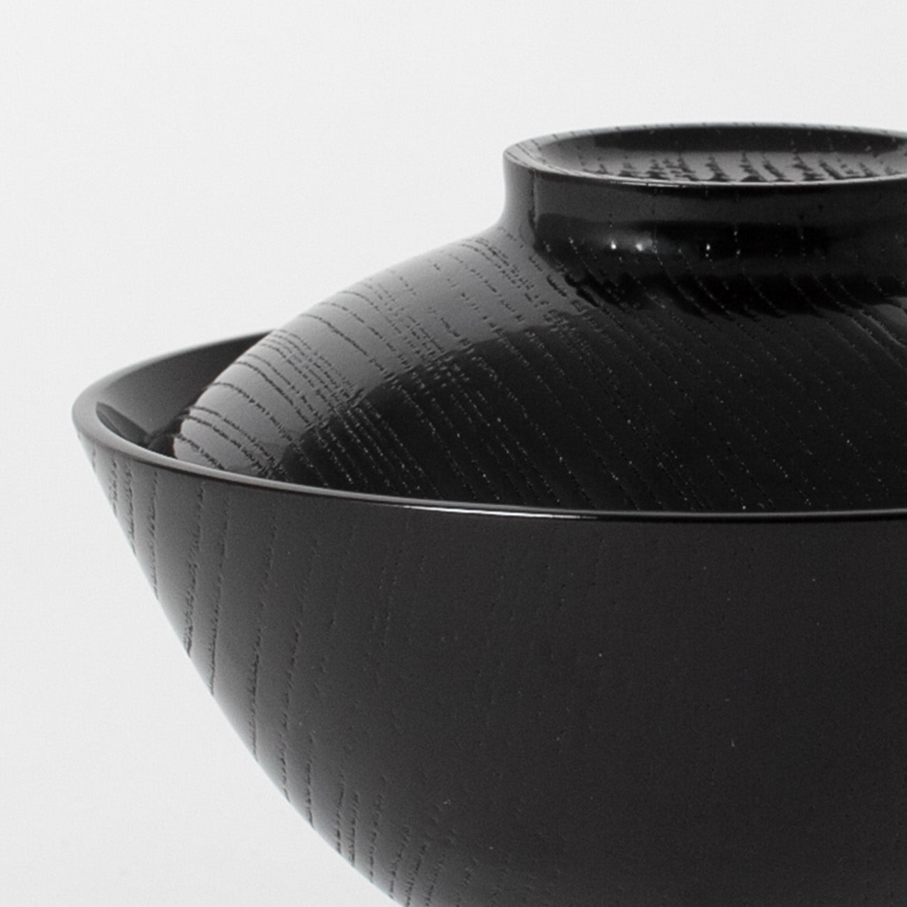 柳漆椀 外目弾き・大/黒黒