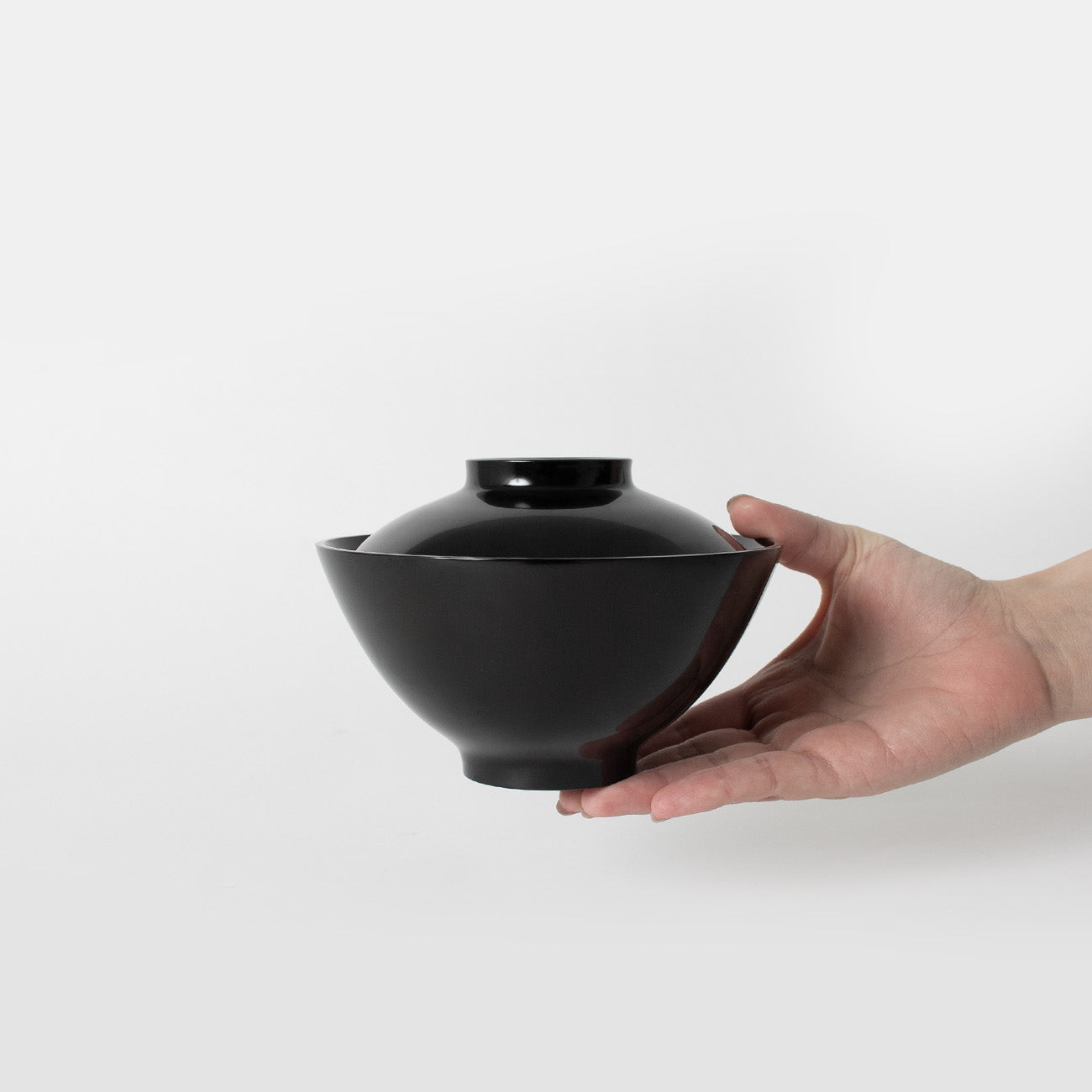 柳漆椀 総真塗り・大/黒黒