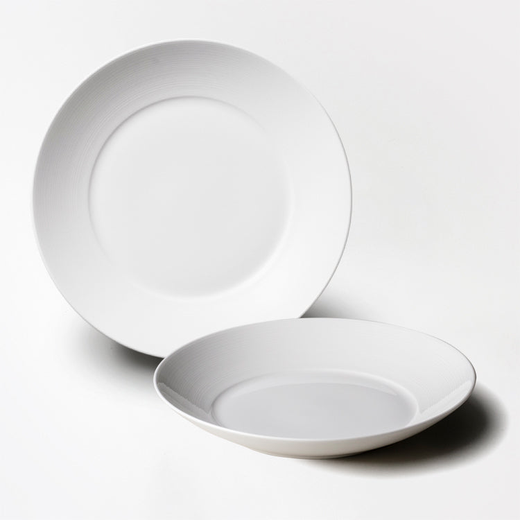 白いブランド食器｜新生活｜ペアディーププレート (25cm)セット