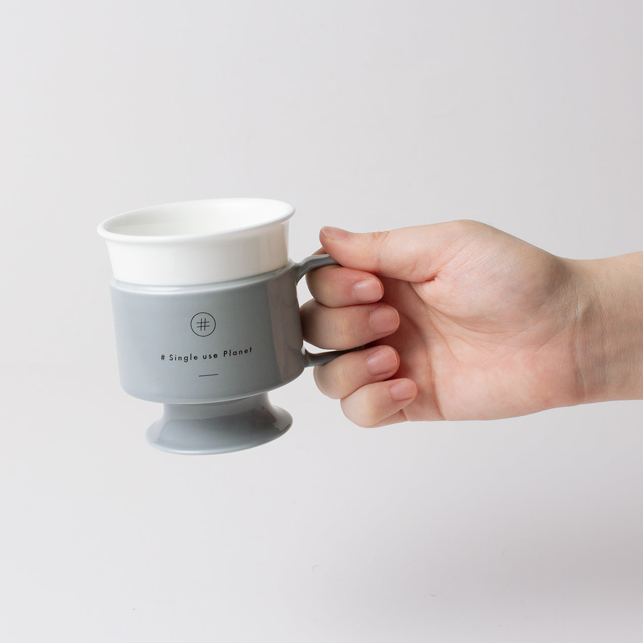 #Single use Planet cup (グレー)