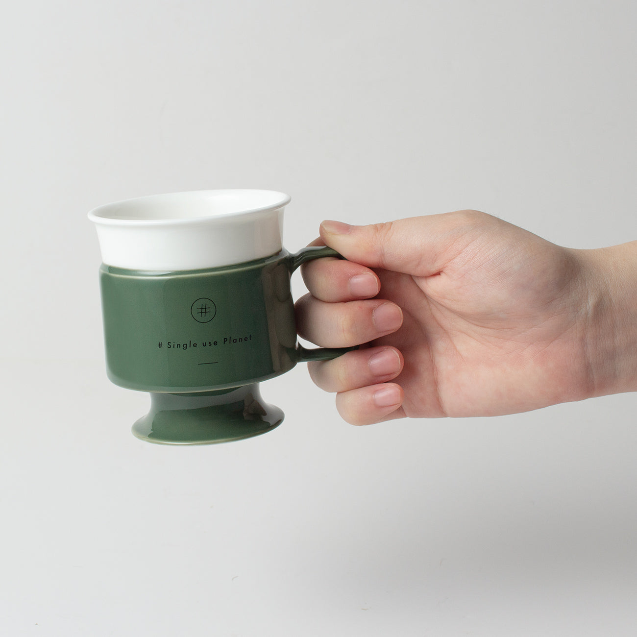 #Single use Planet cup (アースグリーン)