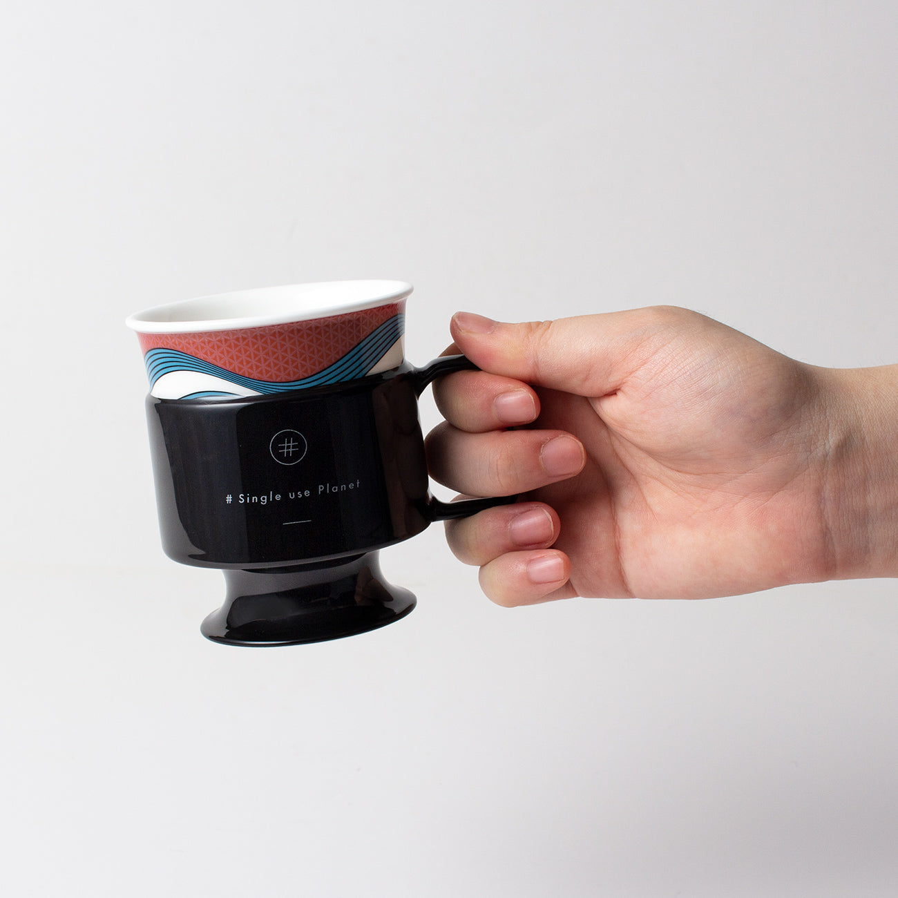 #Single use Planet cup (CLOUDY「Waves」)