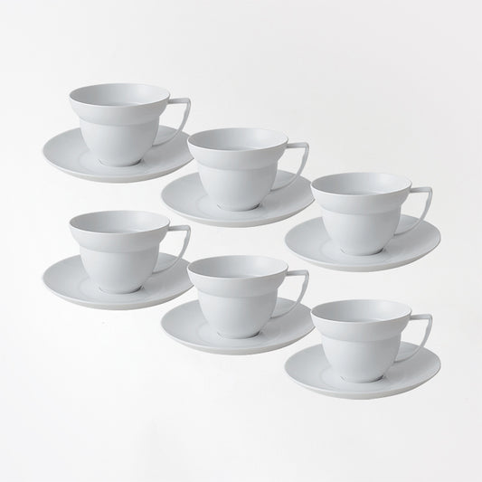 DUO コーヒーカップ(200cc)&ソーサー 6客セット