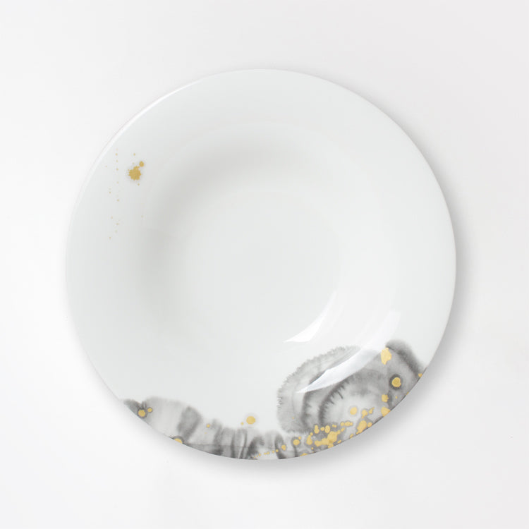 nikko食器｜コシノヒロコ｜煌 KIRA 26.5cmディーププレート｜墨の瞬