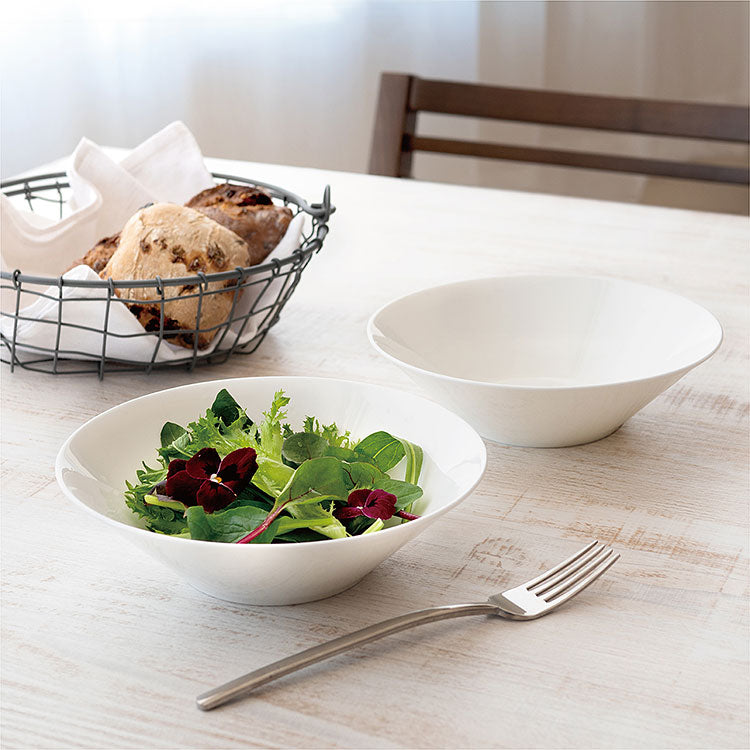 白いブランド食器｜ペア17cmボール｜EXQUISITE｜ニッコー公式