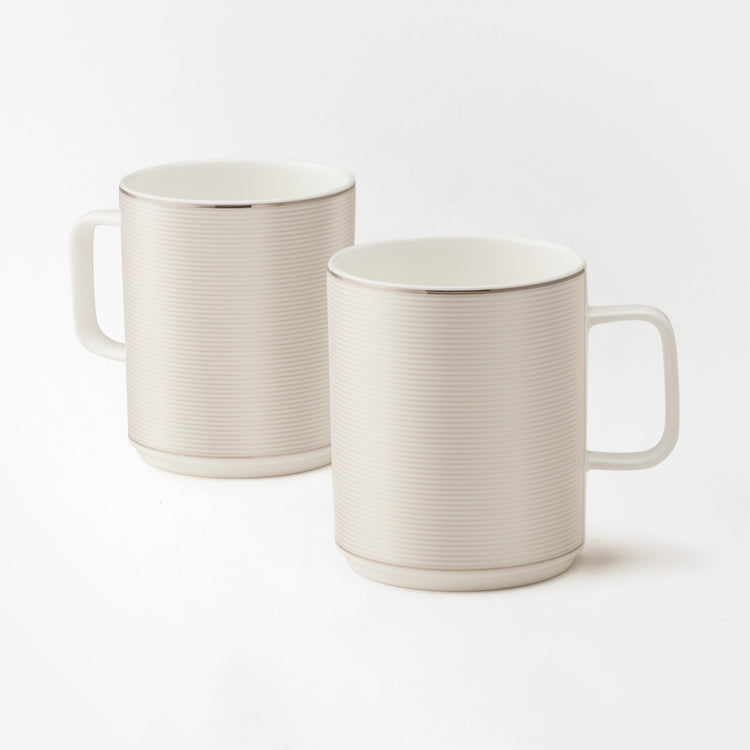 nikko食器｜ペアマグ (S)(240cc)セット (シルクプラチナム)｜マグ