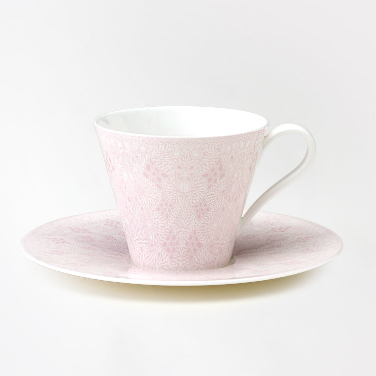 【復興支援商品】GEOMETRIC 16.5cmソーサー (ピンク)