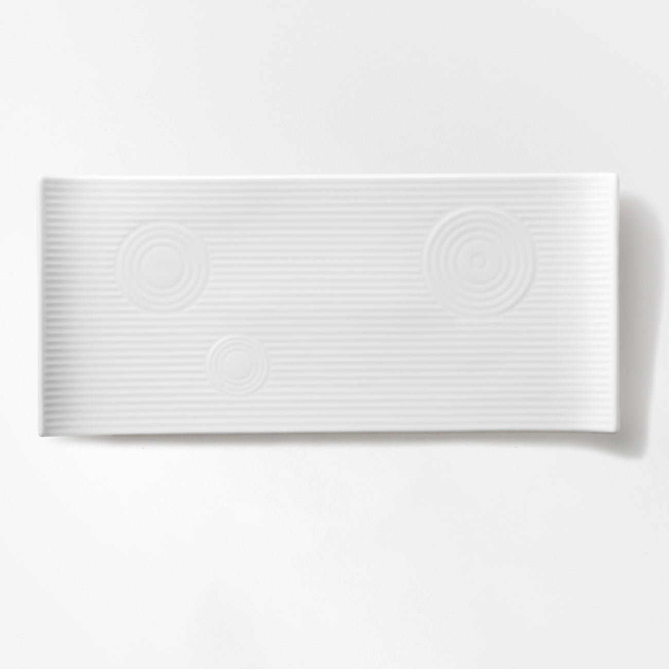 【復興支援商品】30cm長角皿 (石庭)