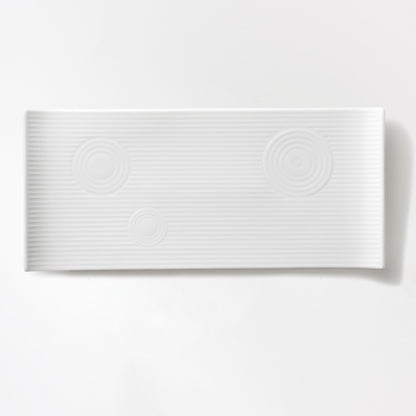 【復興支援商品】30cm長角皿 (石庭)