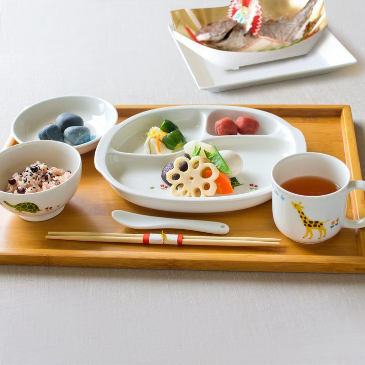 nikko食器｜ベビースプーン ひらがな/プラチナ｜子供食器セット