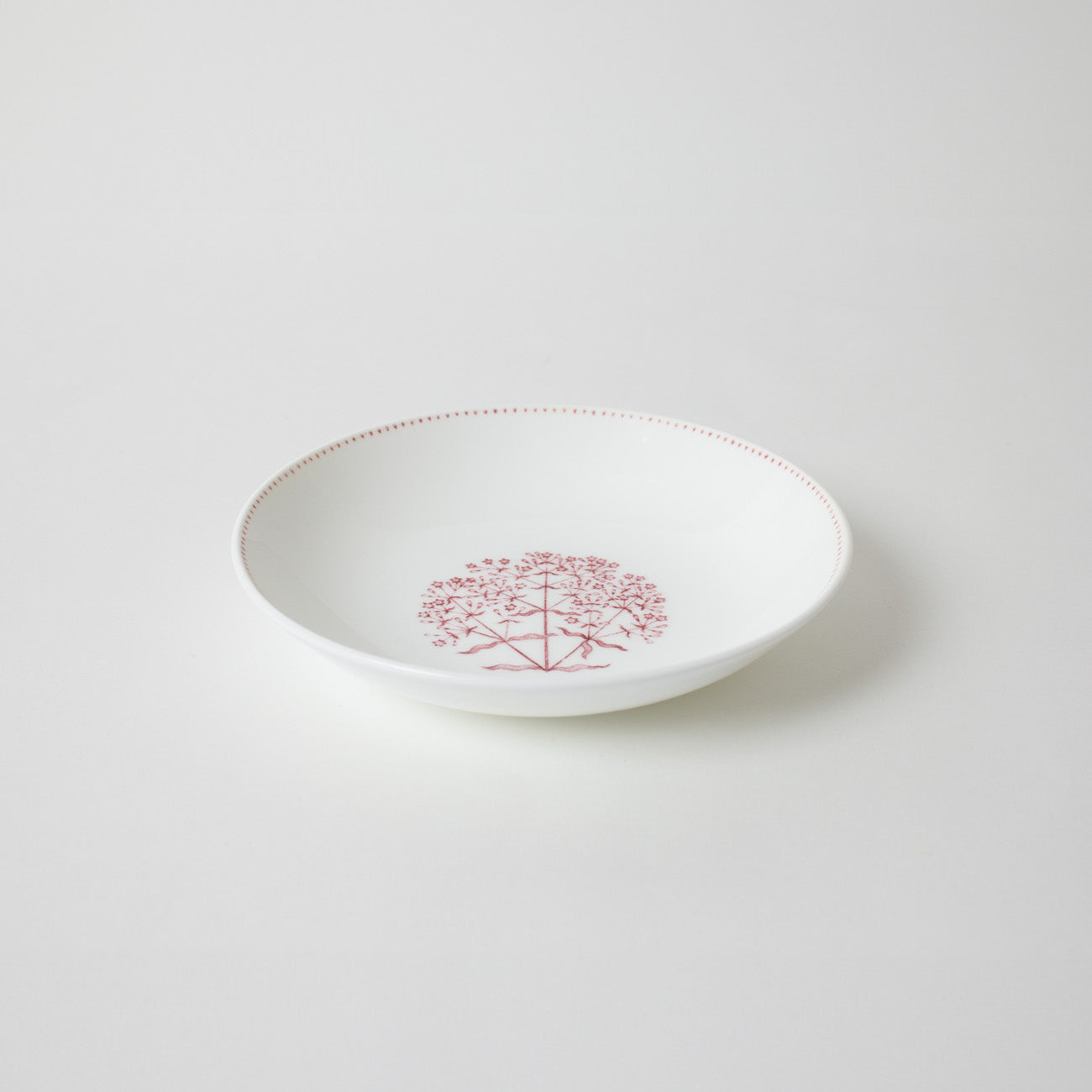 珍しい絵付きデザインの柳宗理ボーンチャイナシリーズ KIKYO(ききょう