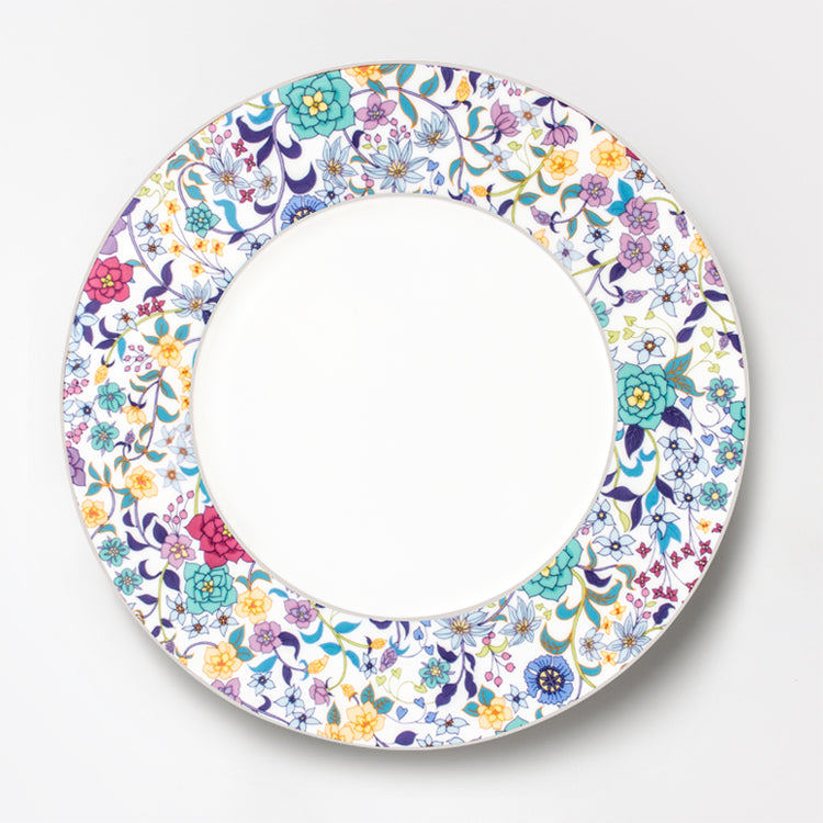 nikko食器｜内藤新平｜WHITE 29cmショープレート｜FLOWER DANCE