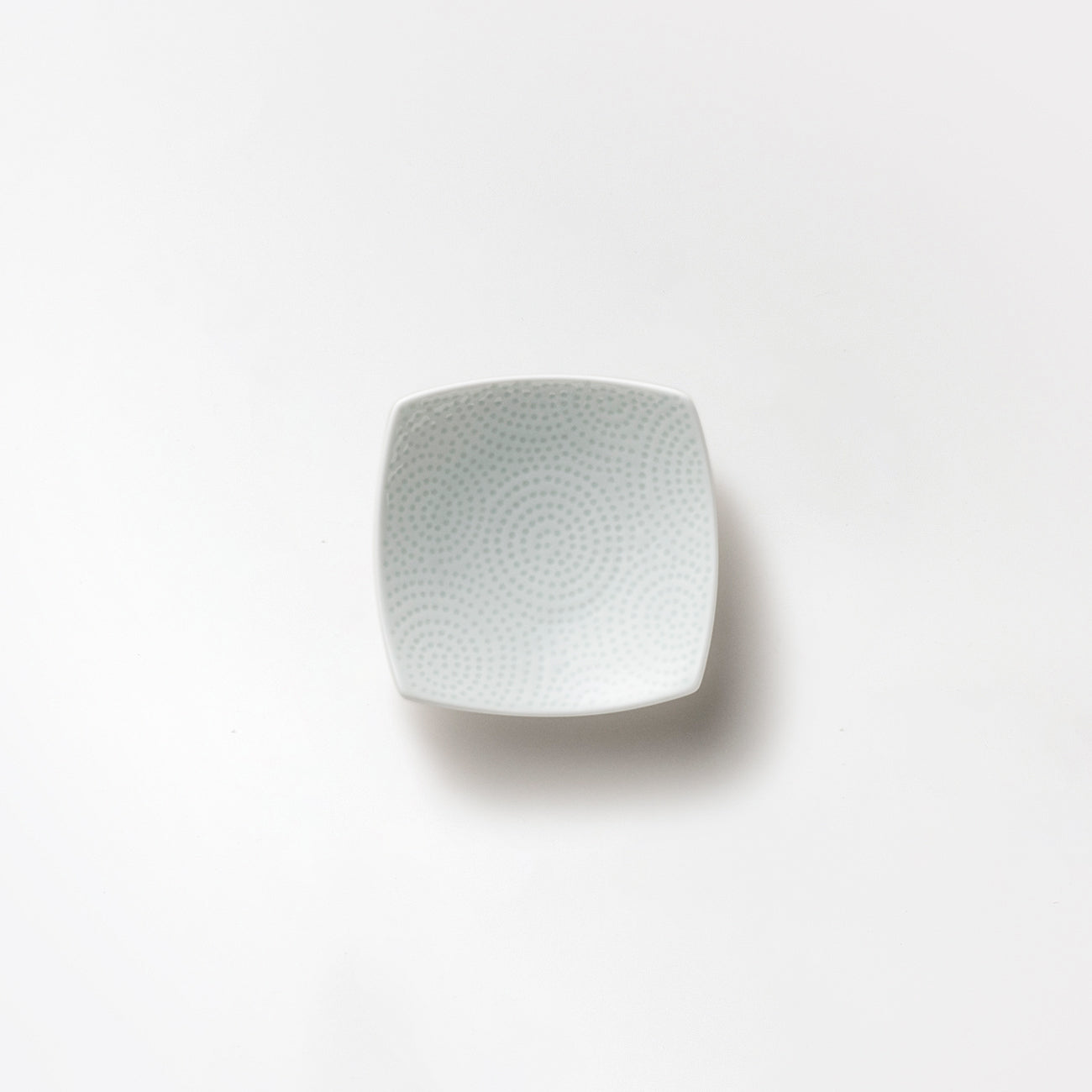 渦巻レリーフ)角小皿(10cm)