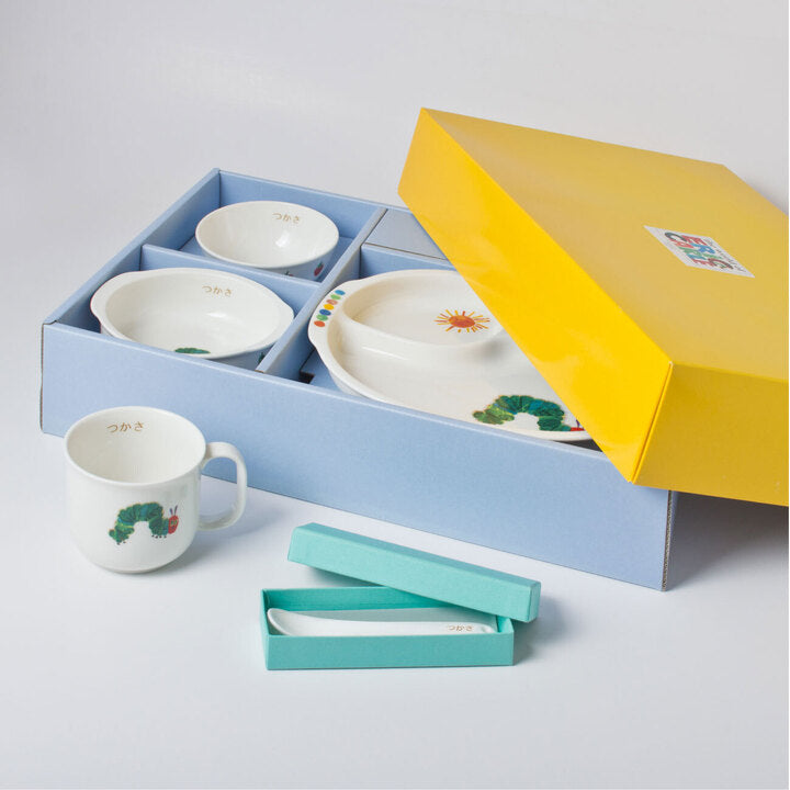 【復興支援商品】はらぺこあおむし お食い初めセット (ネーム入)