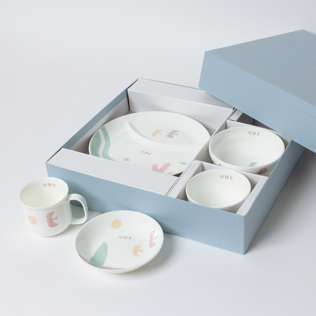 nikko食器｜はじめて5点セット (ネーム入)｜子供食器セット