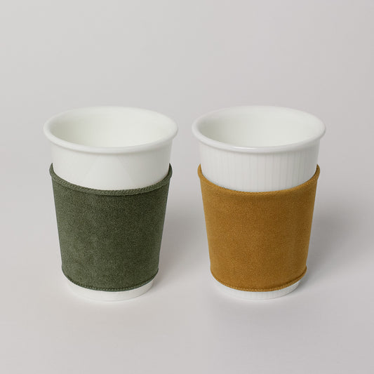 【復興支援商品】like a Paper Cup ペアセット (金彩なし) スリーブ付 (オリーブ・オニオン)