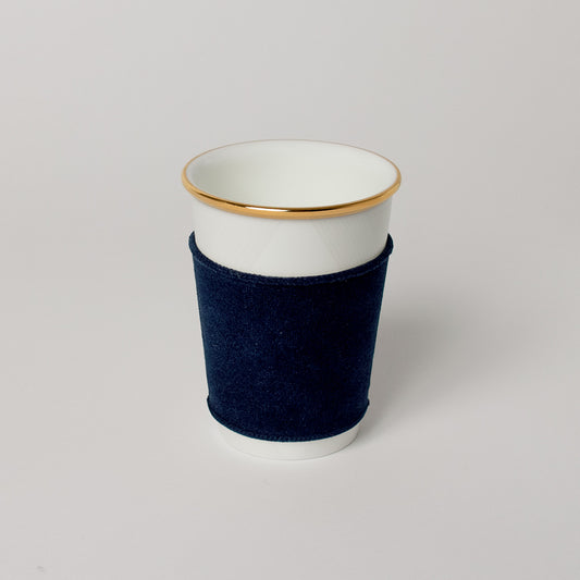 【復興支援商品】like a Paper Cup (鼓門 金彩) スリーブ付 (インディゴ)