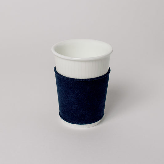 【復興支援商品】like a Paper Cup (出格子) スリーブ付 (インディゴ)