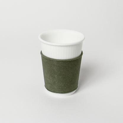 【復興支援商品】like a Paper Cup (出格子) スリーブ付 (オリーブ)