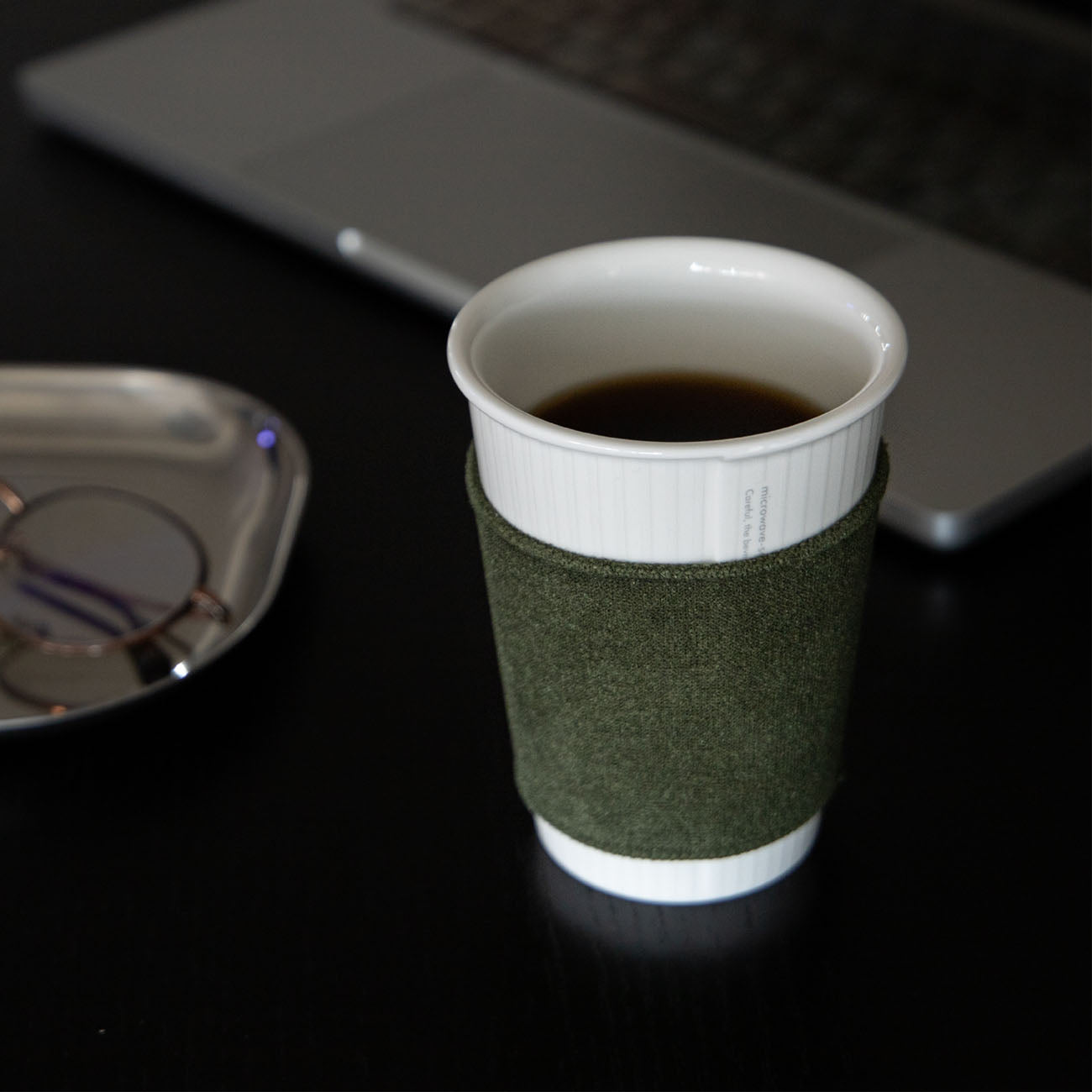 【復興支援商品】like a Paper Cup (出格子) スリーブ付 (オリーブ)