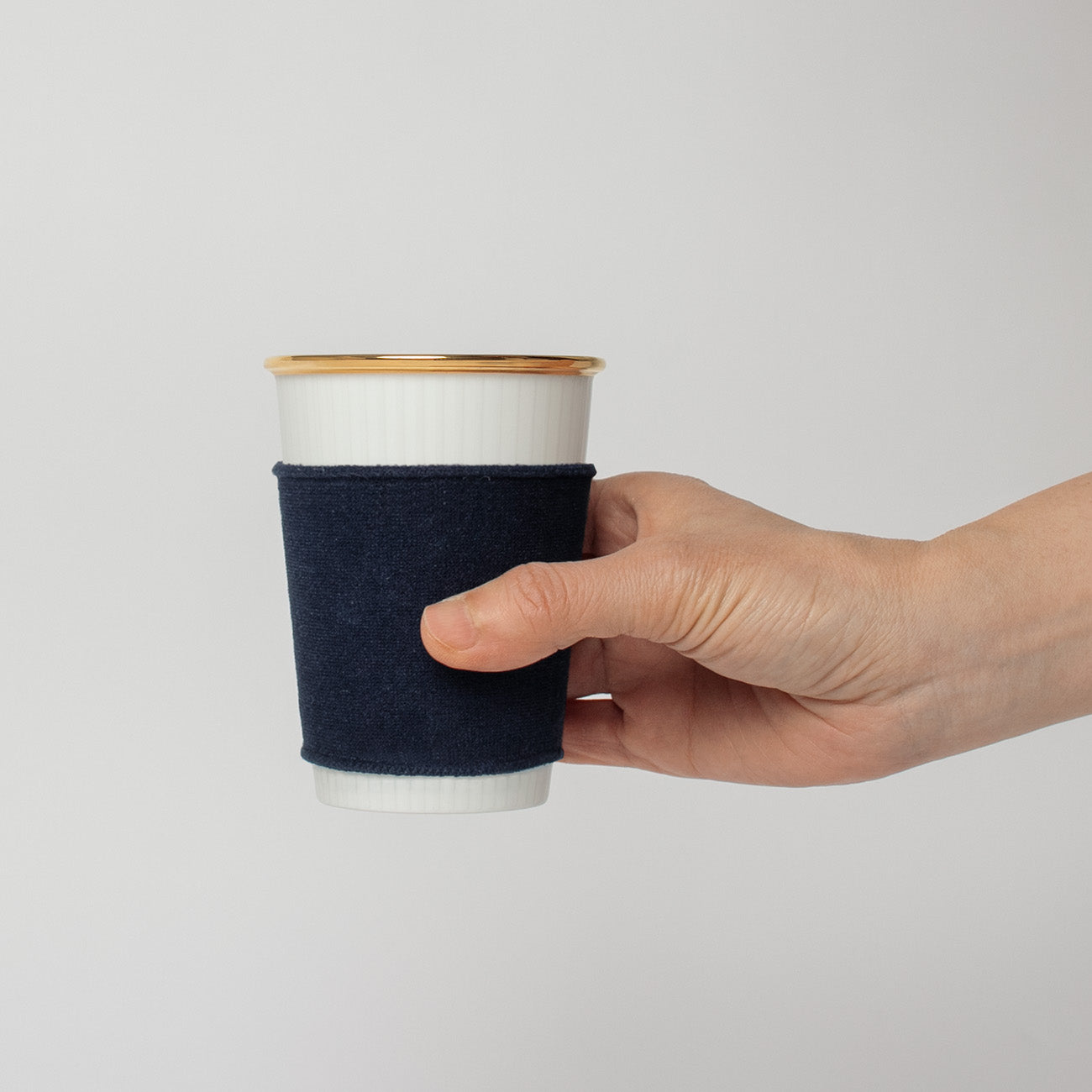 nikko食器｜like a Paper Cup (出格子 金彩)｜カップ/ソーサー