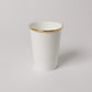 【復興支援商品】like a Paper Cup (出格子 金彩) スリーブ付 (ライトグレー)