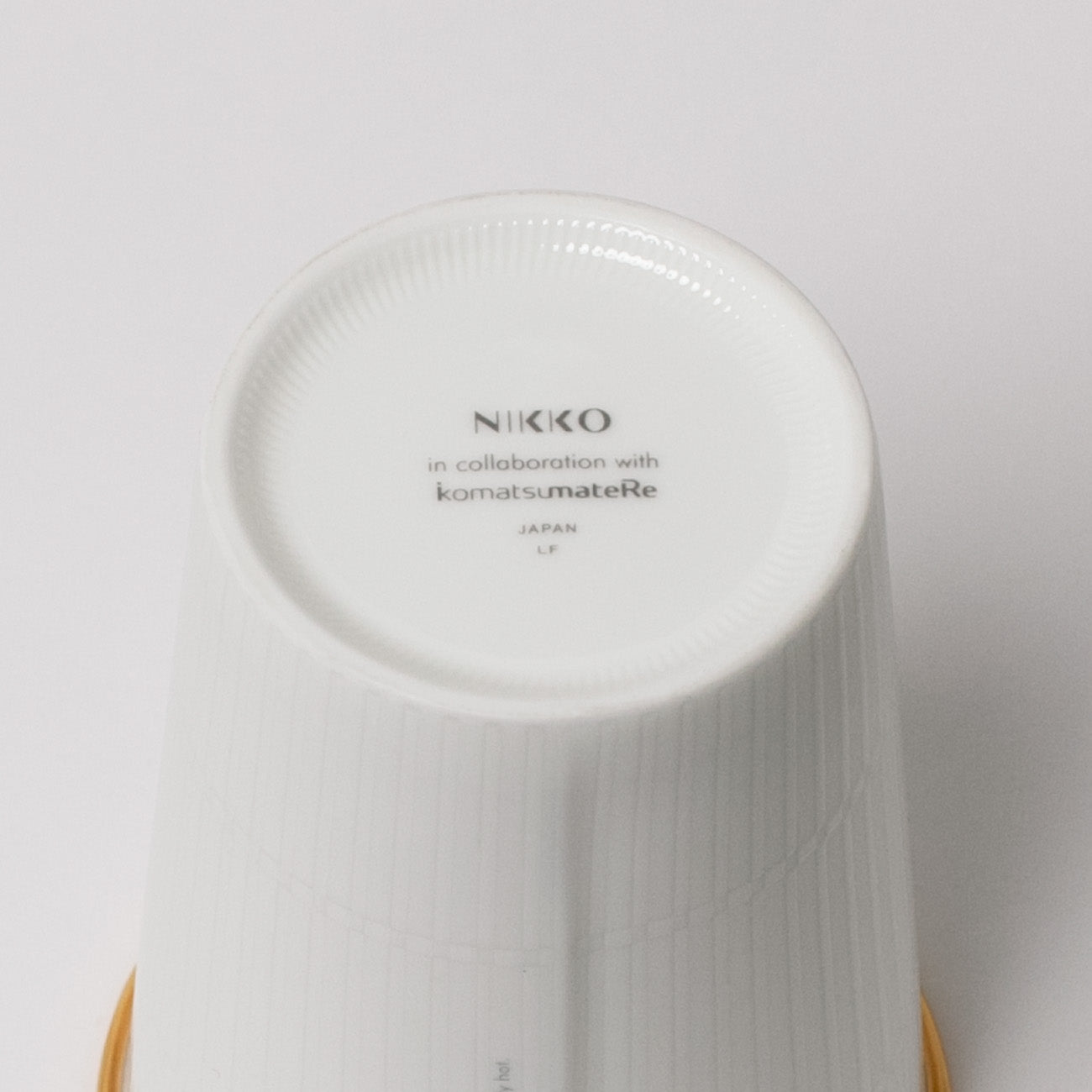 【復興支援商品】like a Paper Cup (出格子 金彩) スリーブ付 (ライトグレー)