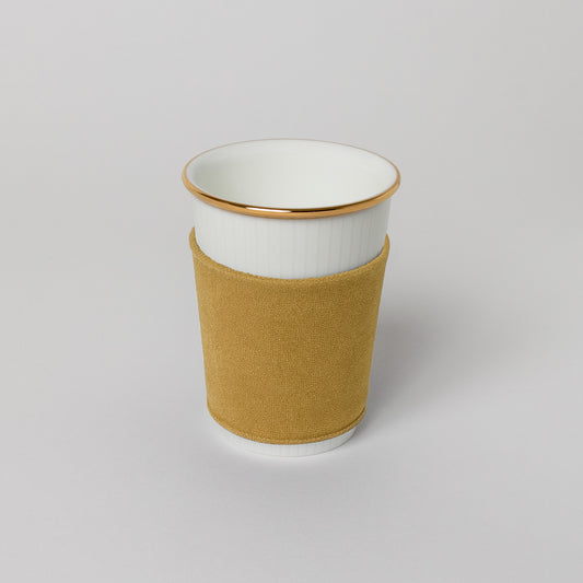 【復興支援商品】like a Paper Cup (出格子 金彩) スリーブ付 (オニオン)
