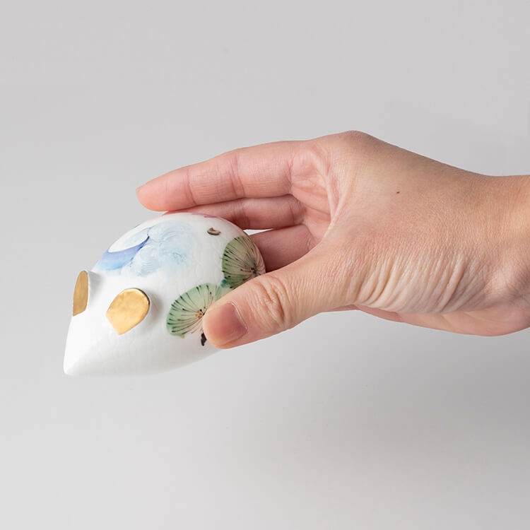 【復興支援商品】ねずみ (NiPPONめでたづくし) 台座付