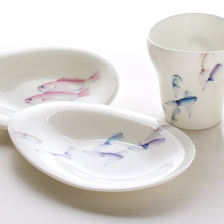 NIKKO 「UMI 海」ニッコーオーバルプレート ホタルイカ 1枚 nikko食器｜18cmオーバルプレート｜プレート・深皿｜ニッコー公式