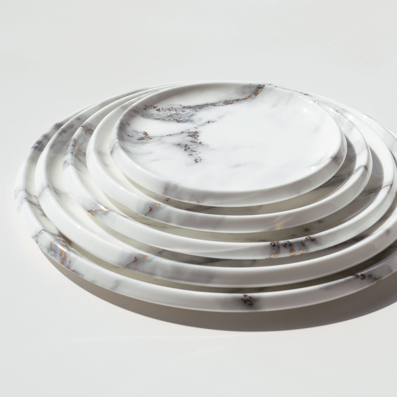17cmプレート｜おしゃれカフェ食器｜MARBLE GREY｜ニッコー公式
