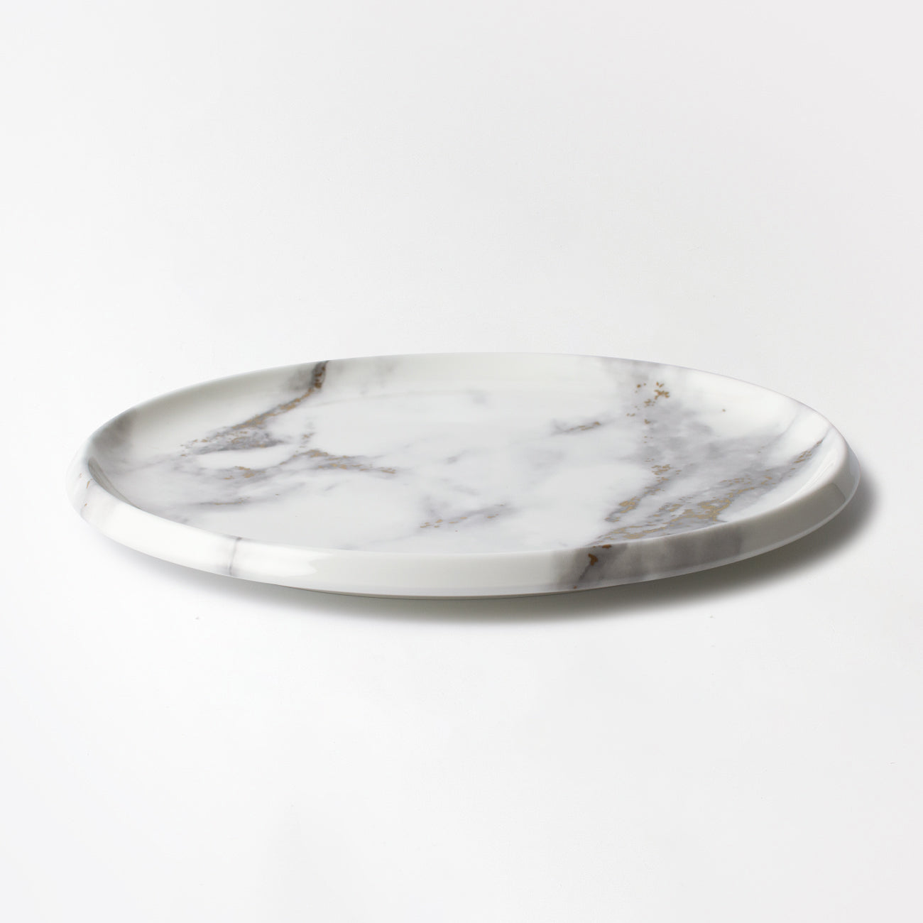 27.5cmプレート｜おしゃれカフェ食器｜MARBLE GREY｜ニッコー公式
