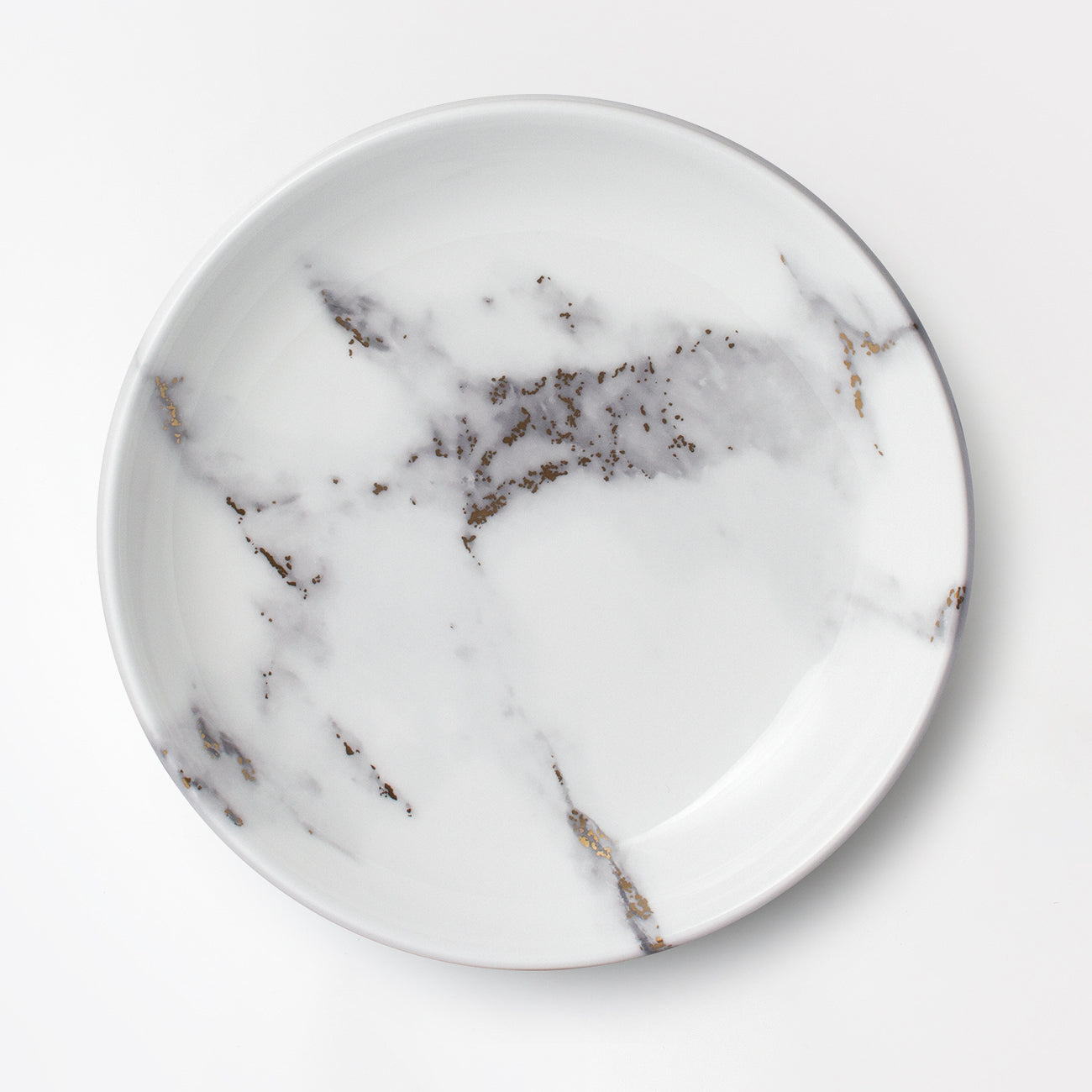 27cmディーププレート｜おしゃれカフェ食器｜MARBLE GREY｜ニッコー