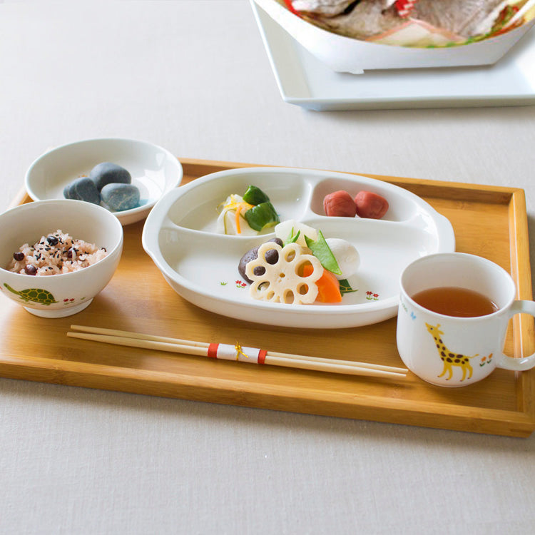 【復興支援商品】【カメ・キリン】お食い初めセット (ネーム入)