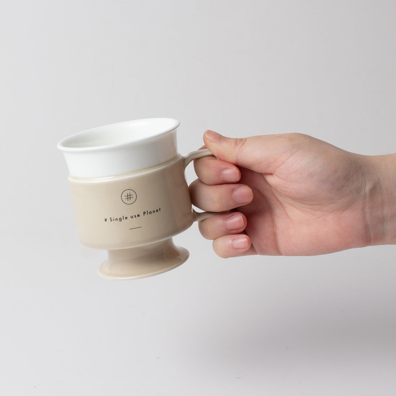 nikko食器｜#Single use Planet cup (サンドベージュ)｜マグ｜ニッコー