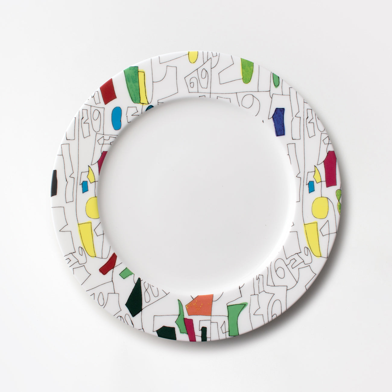 ART PLATE 25cm Satoru Kobayashi 「数字」